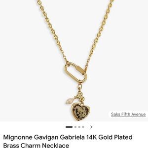 Mignonne Gavigan Gold Heart Charm Necklace